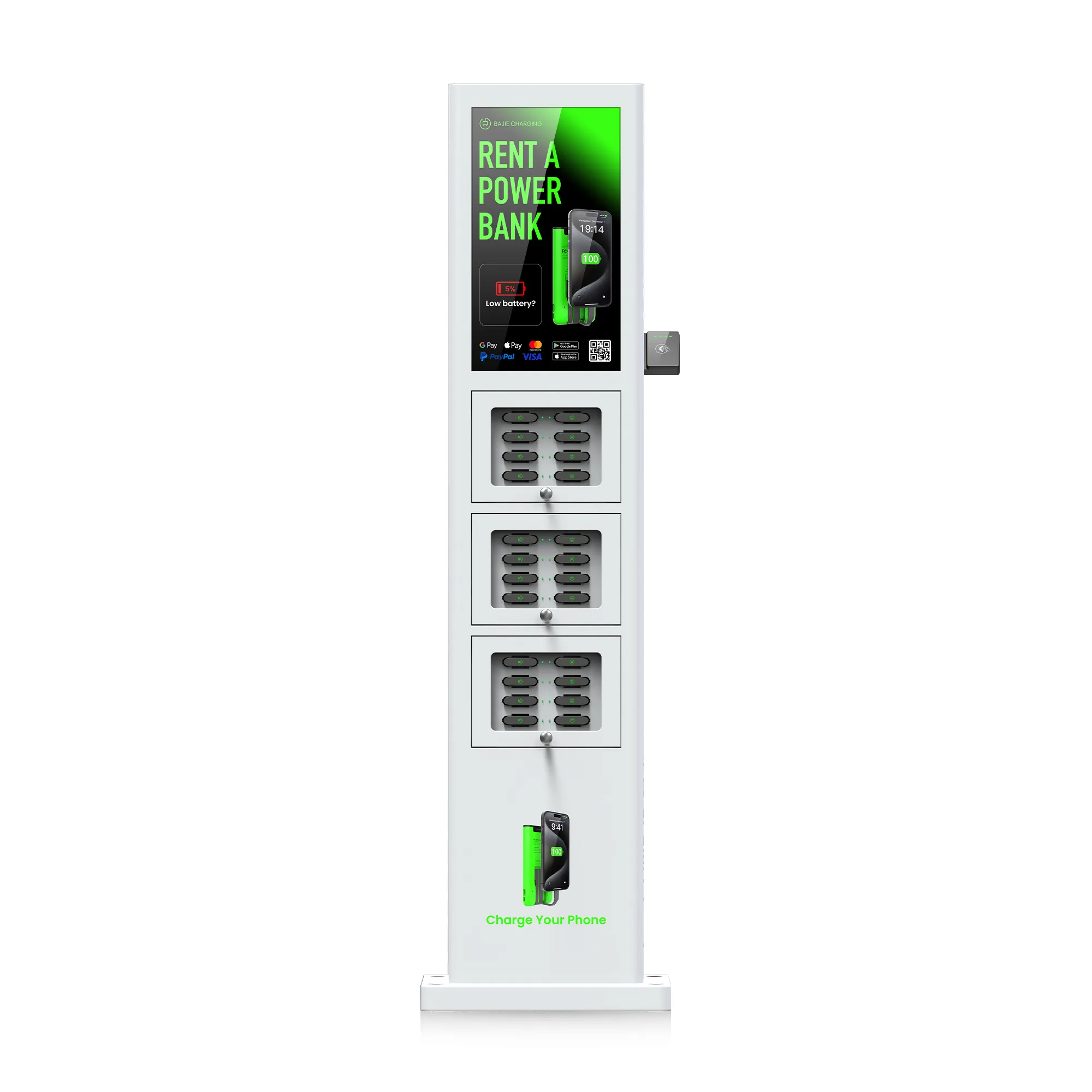 24-Slot Outdoor Waterproof Vending Machine Power Bank