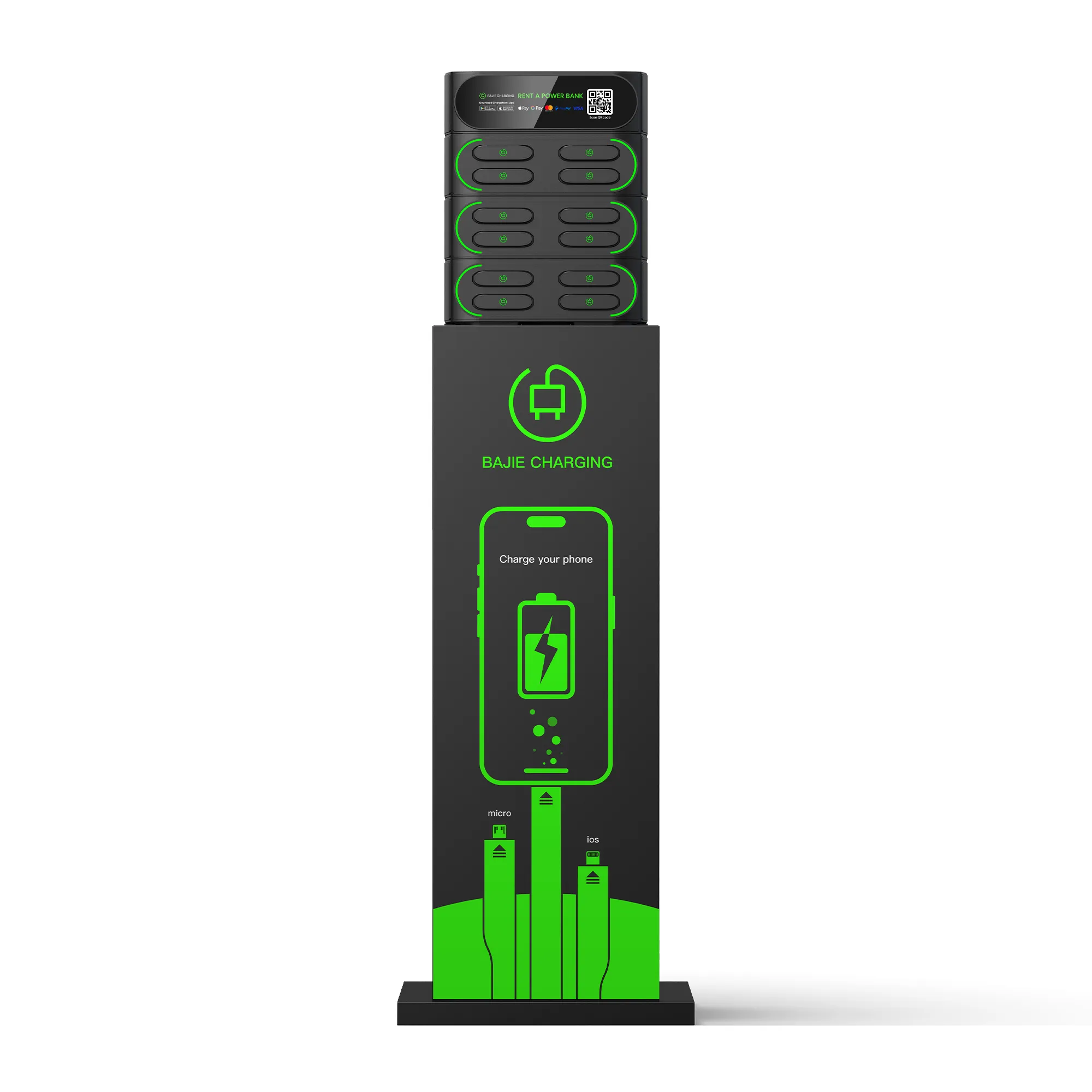 12-Slot Modular Charging Station