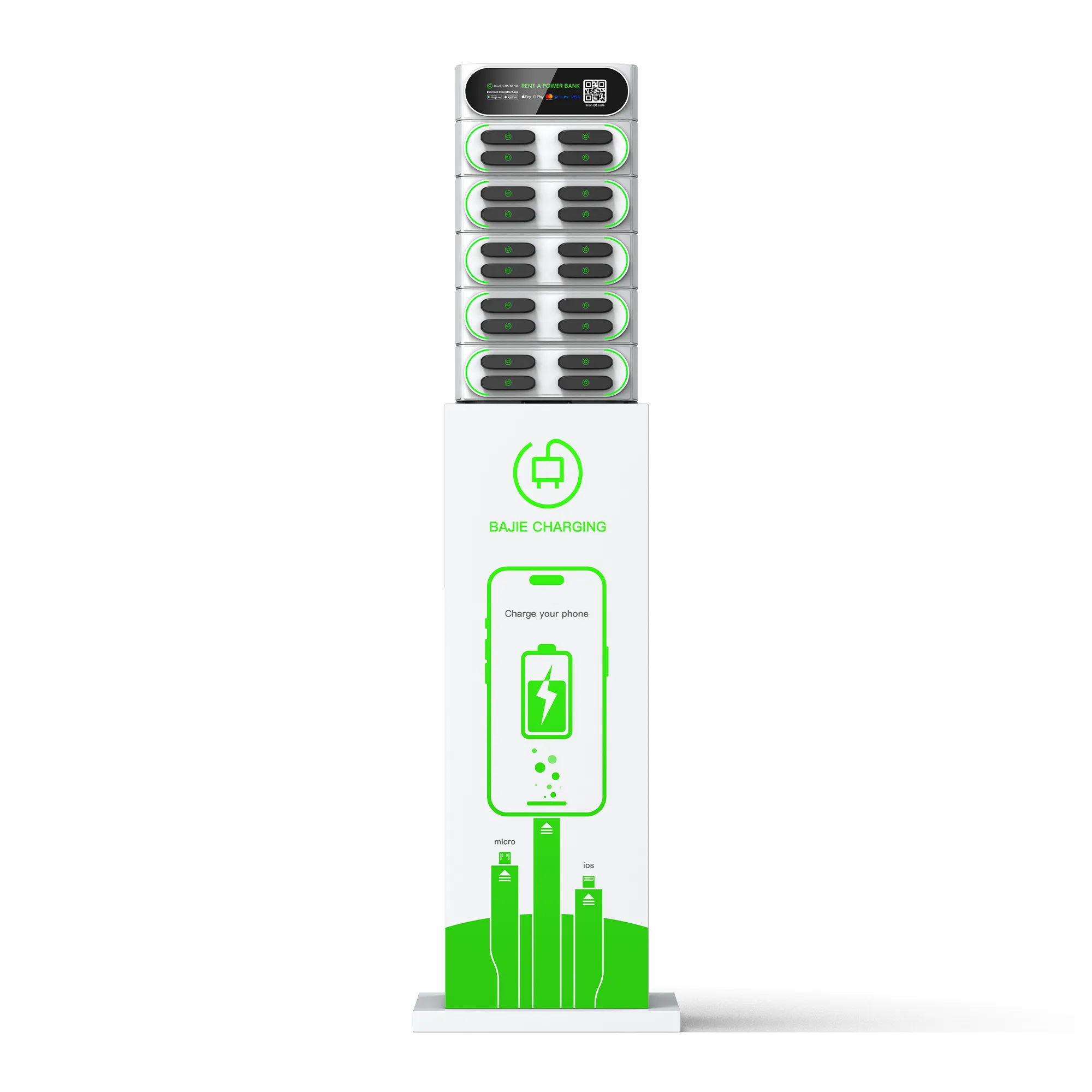 20-Slot Shared Power Bank Station