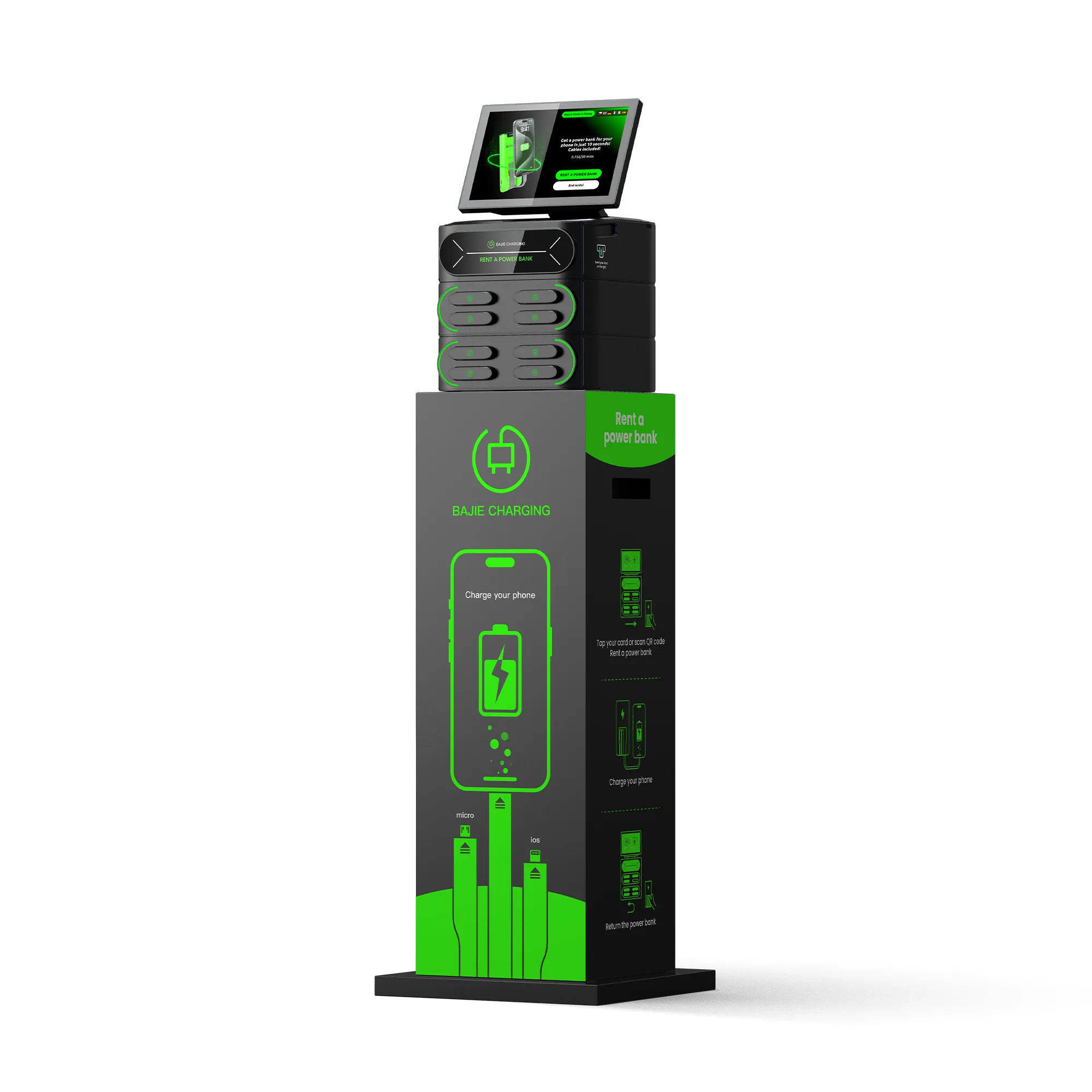 8-Slot charging Station + Touch & POS