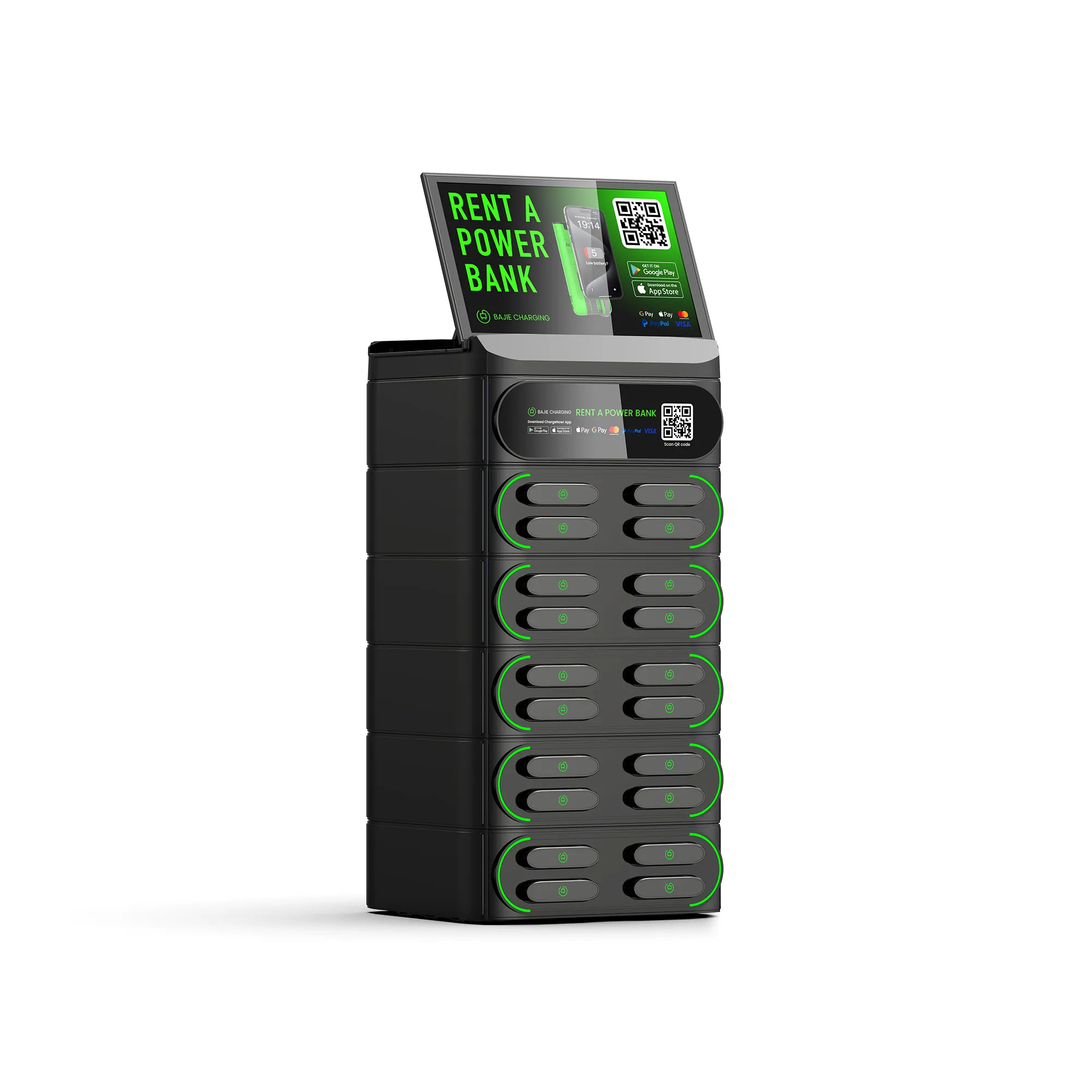 20-Slot Stackable Shared Power Bank Station​​