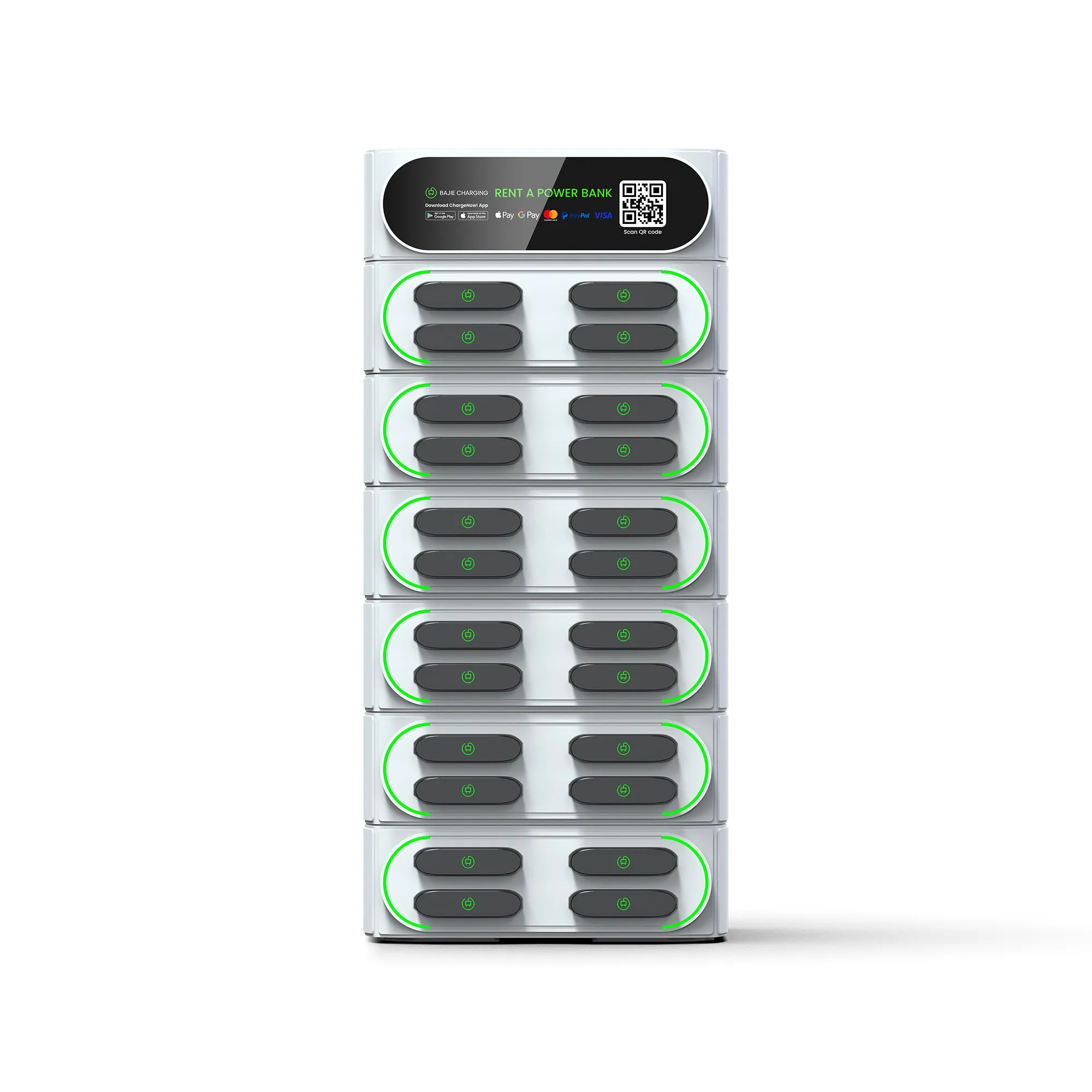 24-Slot Sharing Power Bank Rental Station