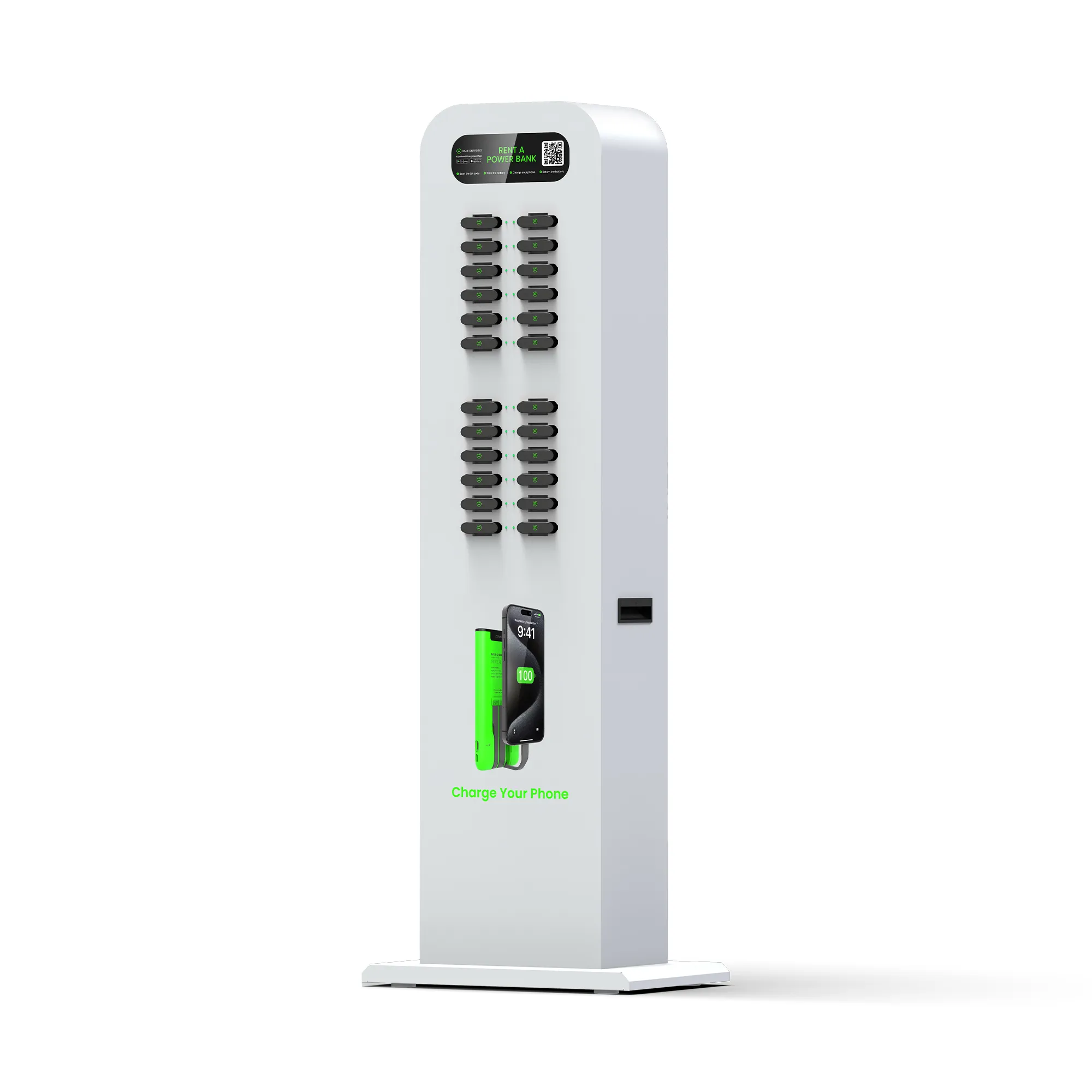 24-Slot Floor-standing Shared Charging Station