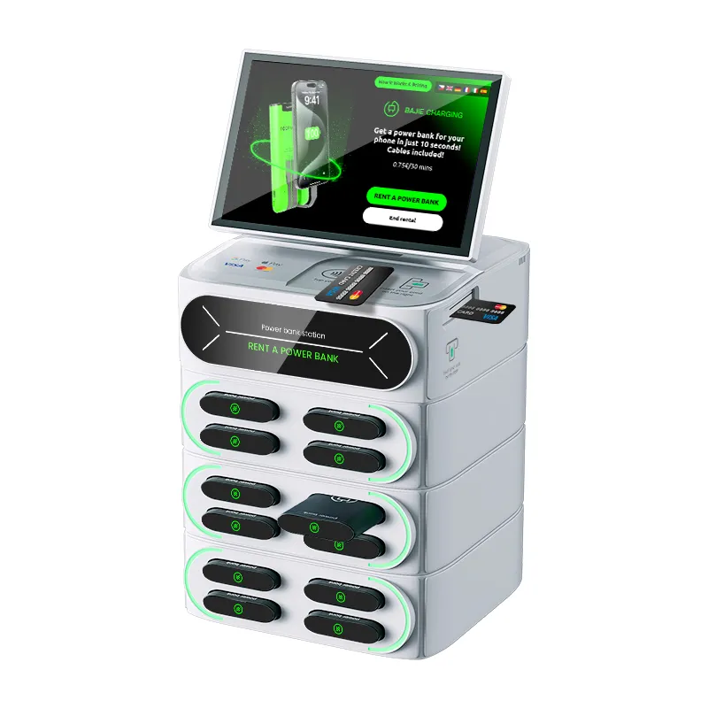 12-Slot Power Bank Station (Touch Screen & POS)