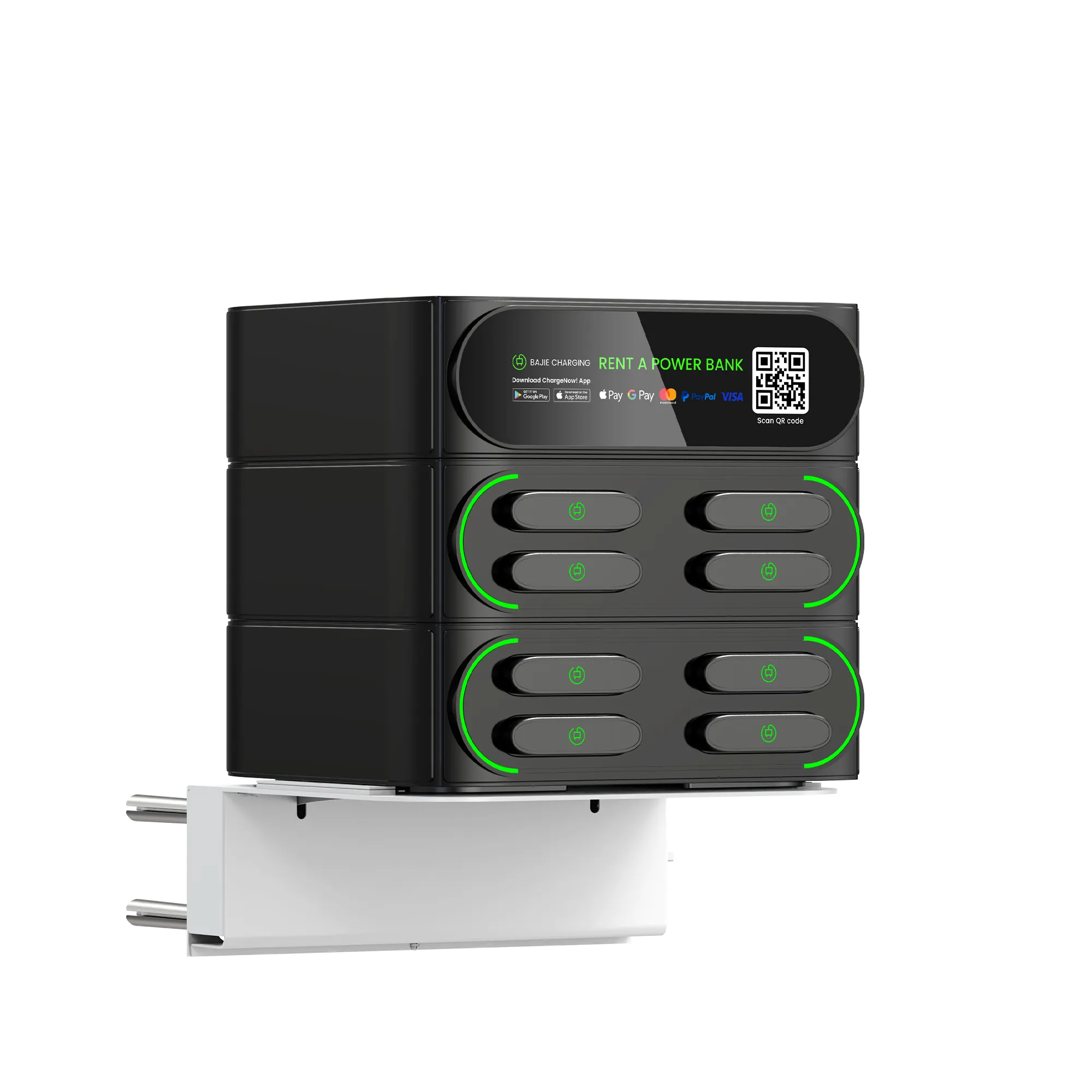 Wall-mounted display shelf